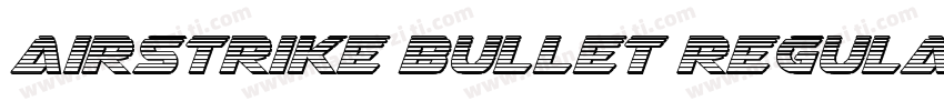 Airstrike Bullet Regula字体转换
